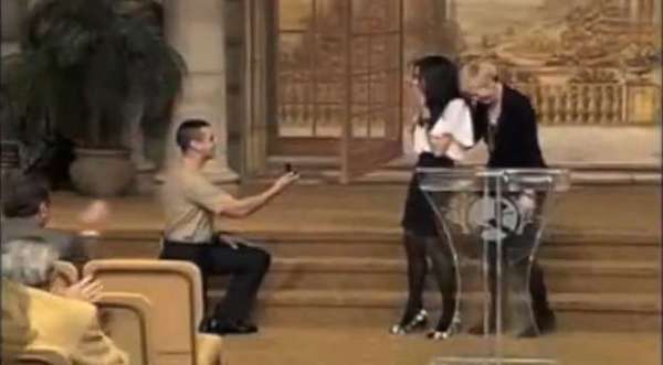 Unforgettable Church Proposal - Sailor Surprises Girlfriend With Early Homecoming