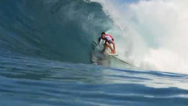 Blind surfer