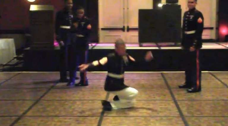 military dance off