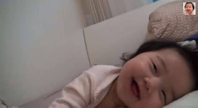 Sleepy Baby is So Happy to See Mommy - But Can't Stay Awake!