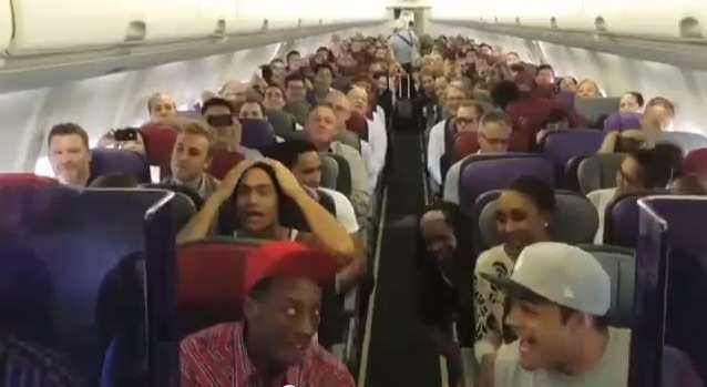 Lion King Cast Performs The Circle Of Life On Their Flight Back to Australia.