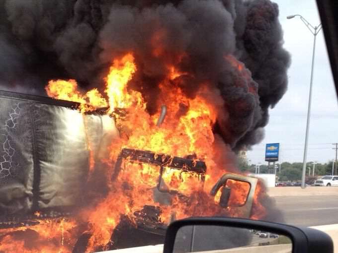 exploding truck