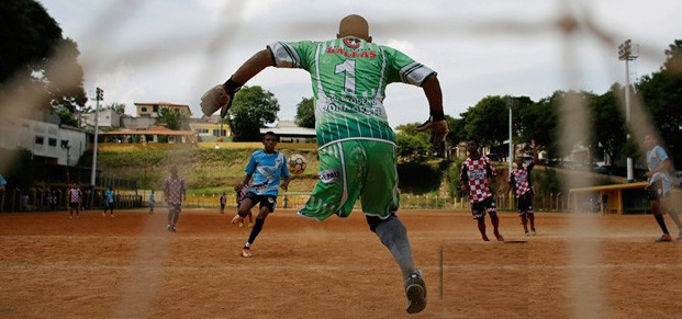 one legged goalkeeper