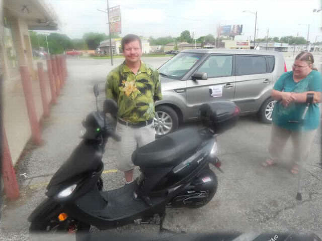 man has his scooter stolen