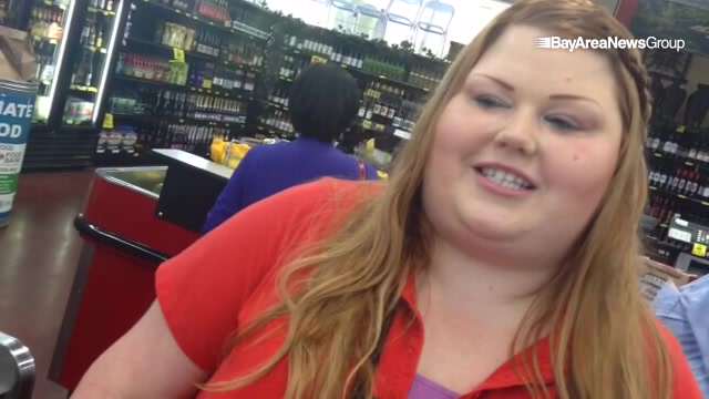 mystery man buys groceries