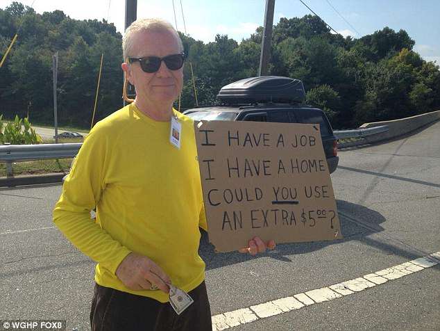 man celebrates birthday by giving away money