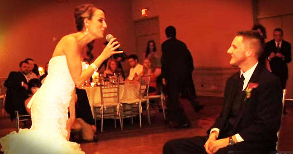 bride sings at last