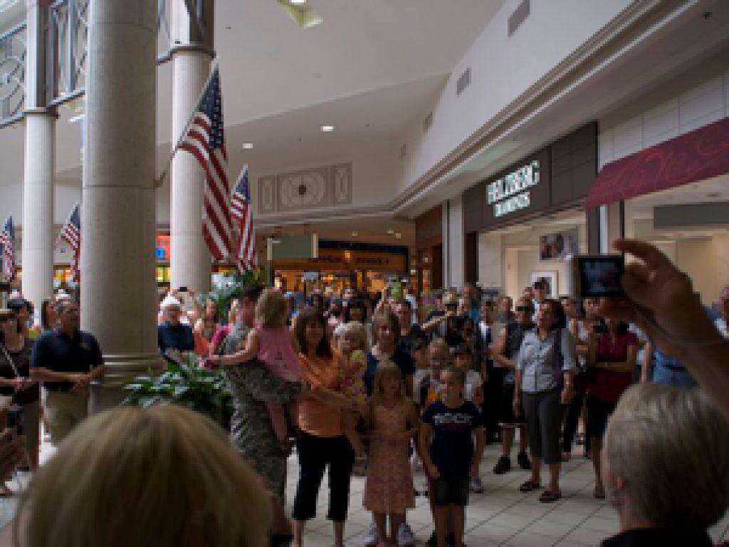 soldier flash mob