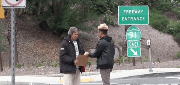 homeless man