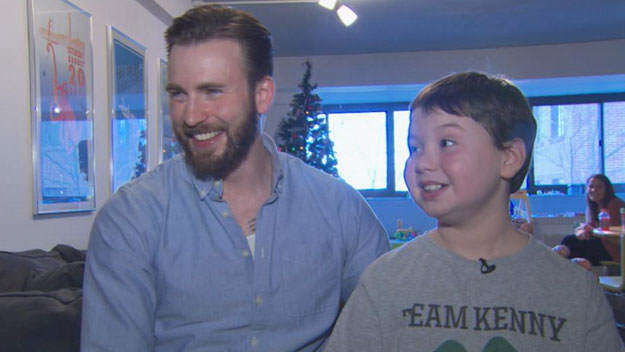 chris Evan and fan