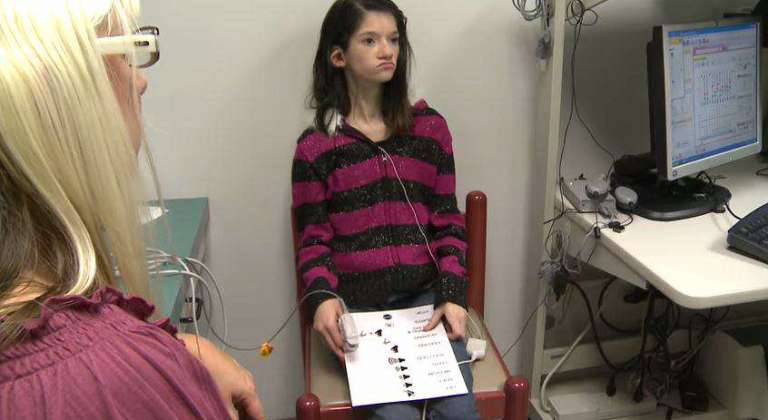 14 year old hears family for first time