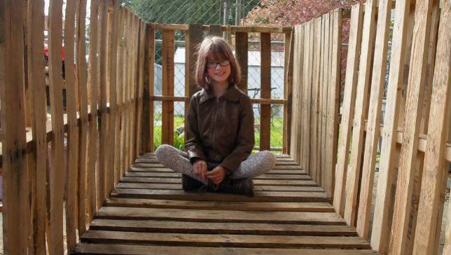 nine year old builds homeless shelter