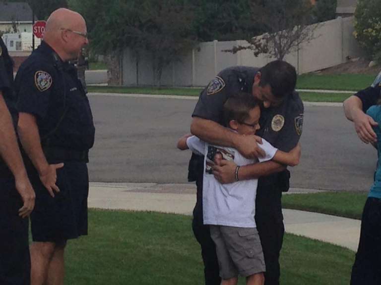 fallen officer gets special surprise