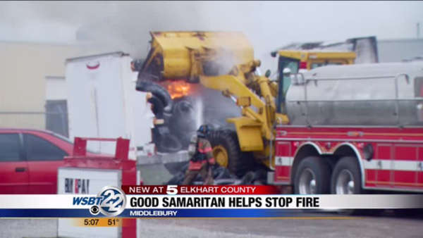 Good Samaritan helps Stop Fire