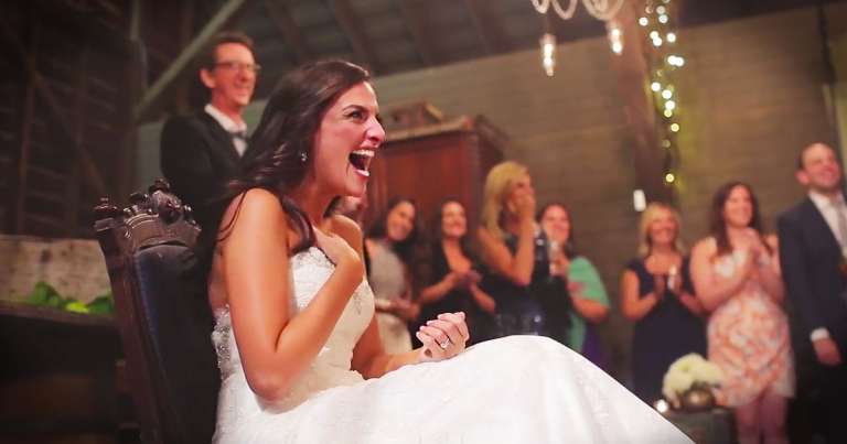 Groom surprise flash mob dance