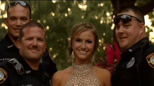 police escort daughter