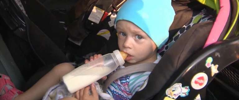 toddler gets surprise police escort