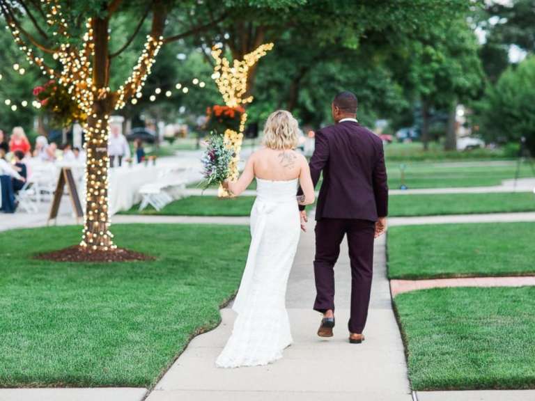 neighbors throw wedding block party2