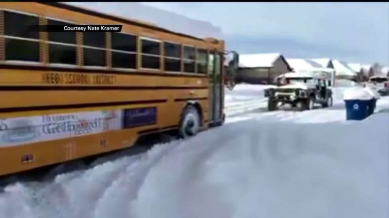 humvee rescue school bus