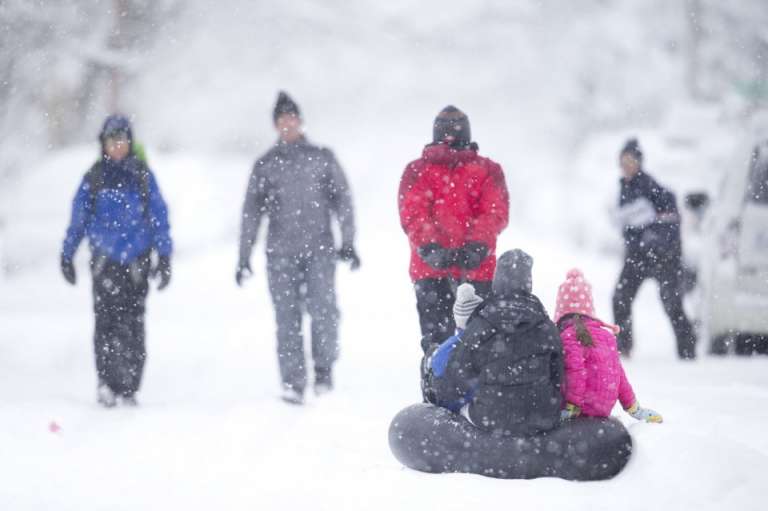 snow tubing