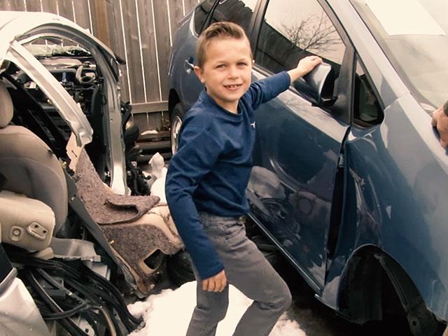 boy says angel helped save father's life