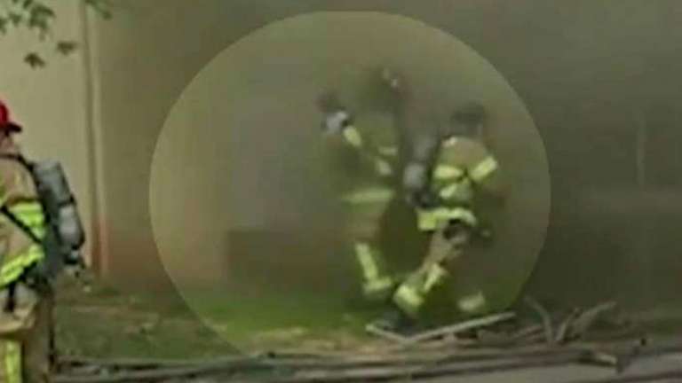 firefighter catches baby