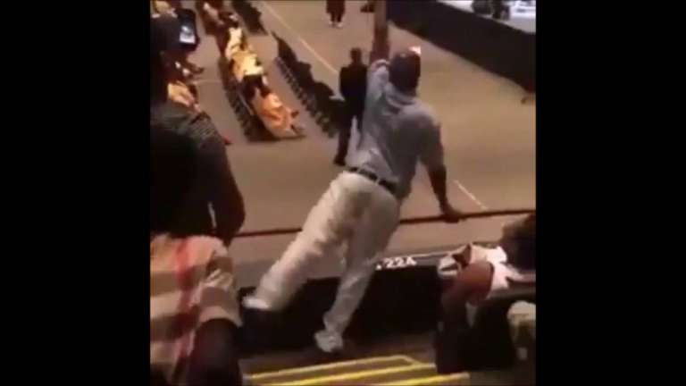 father excited at graduation