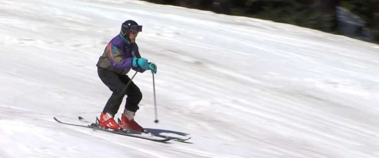 100 year old man skis