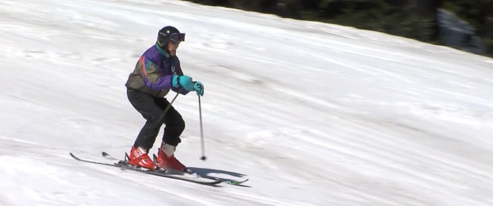 100 year old man skis