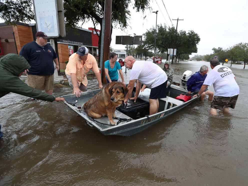 good samaritans in rescue boats