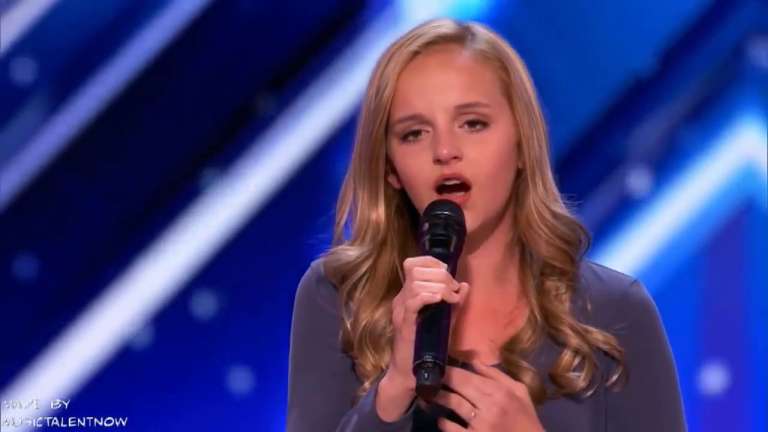 girl sings song for dying dad
