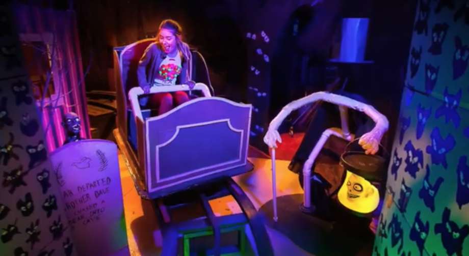 dad builds haunted mansion in garage