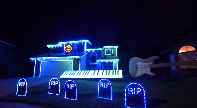 michael jackson themed light show