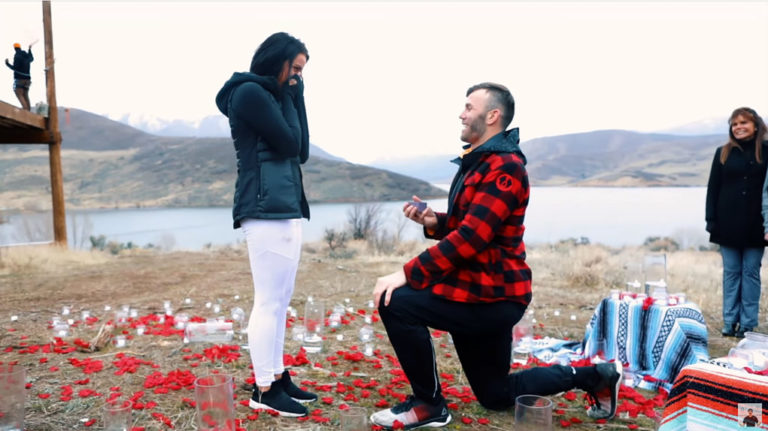 most epic proposal longest zip line ever