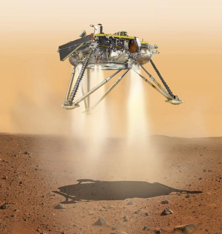 insight lands on mars