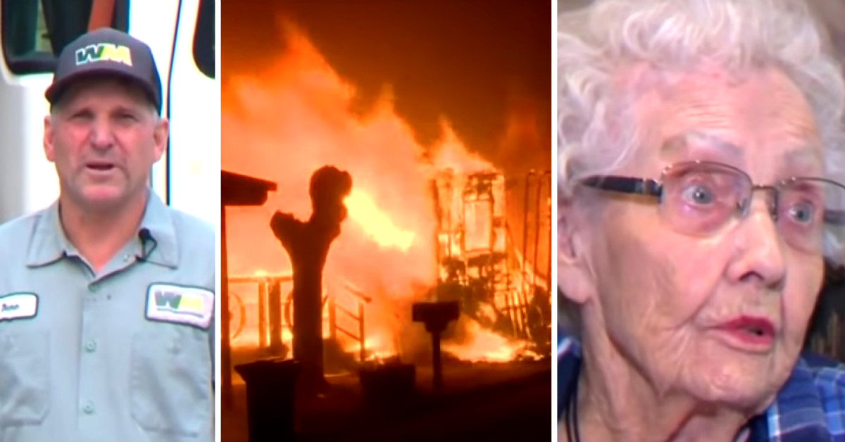 sanitation worker rescues woman from fire