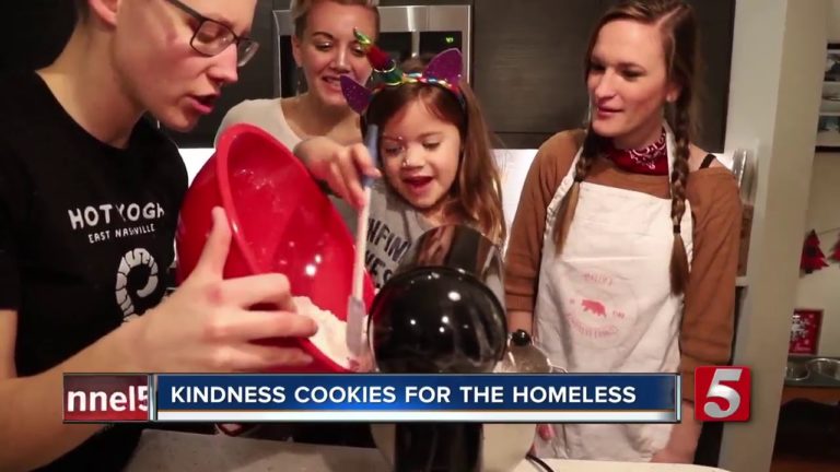 kindness cookies to the homeless