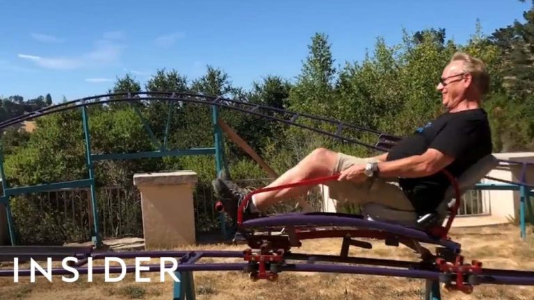dad built rollercoaster in back yard