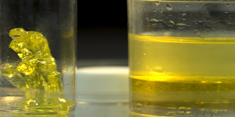 liquids to solids in minutes