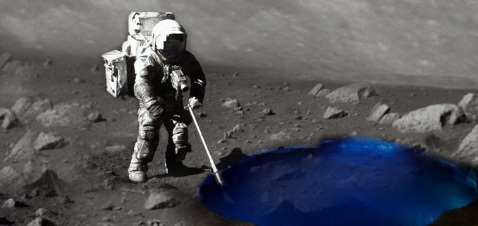 nasa water moon
