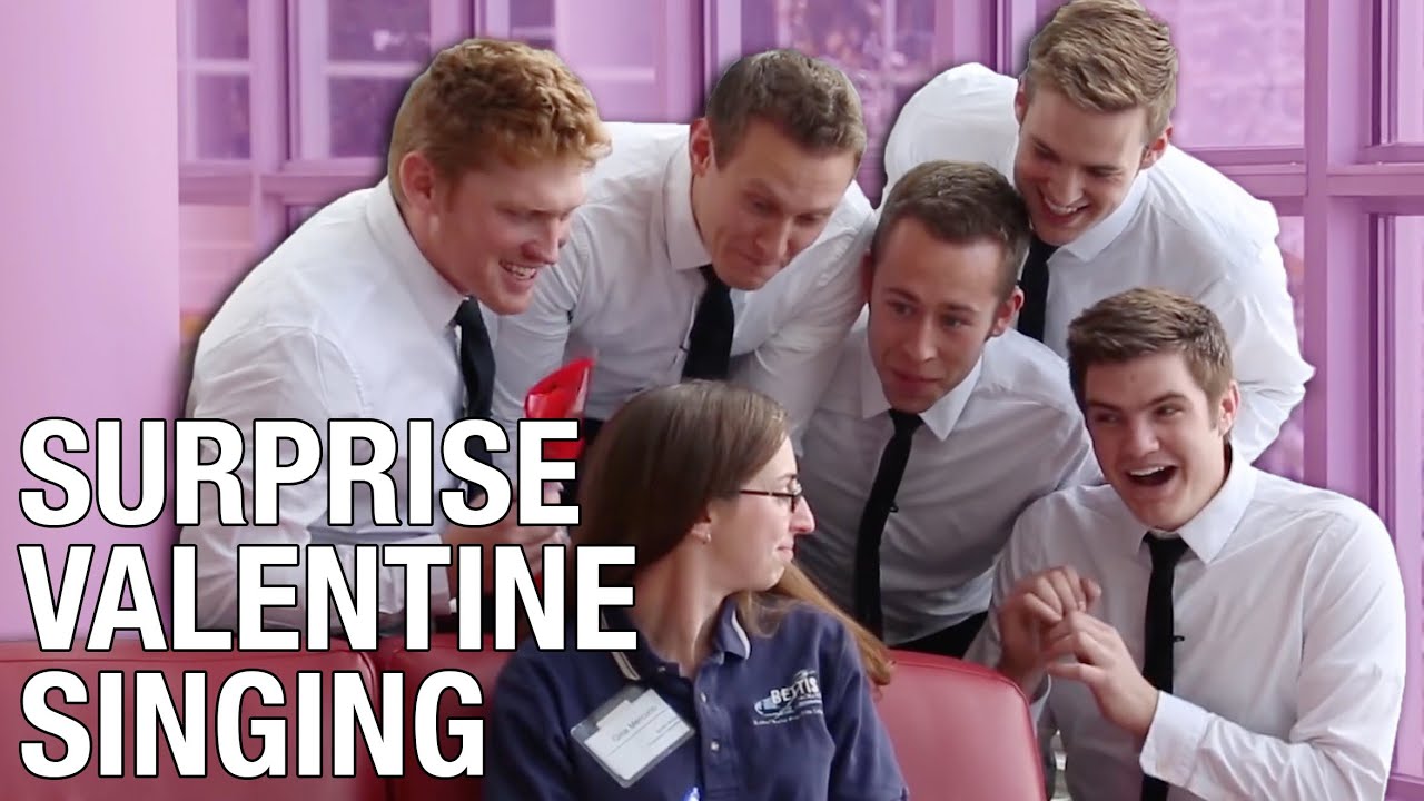 valentines day singing surprise