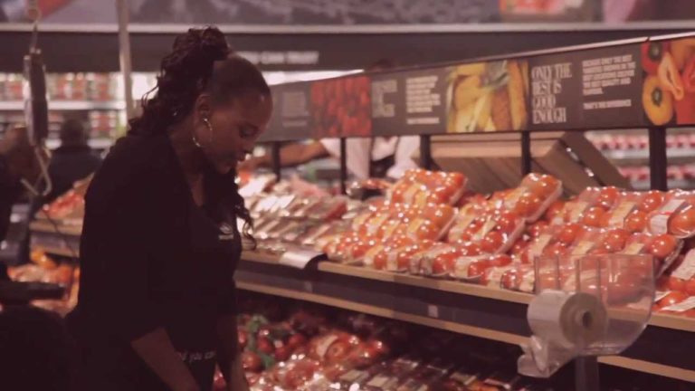 flash mob choir in a store