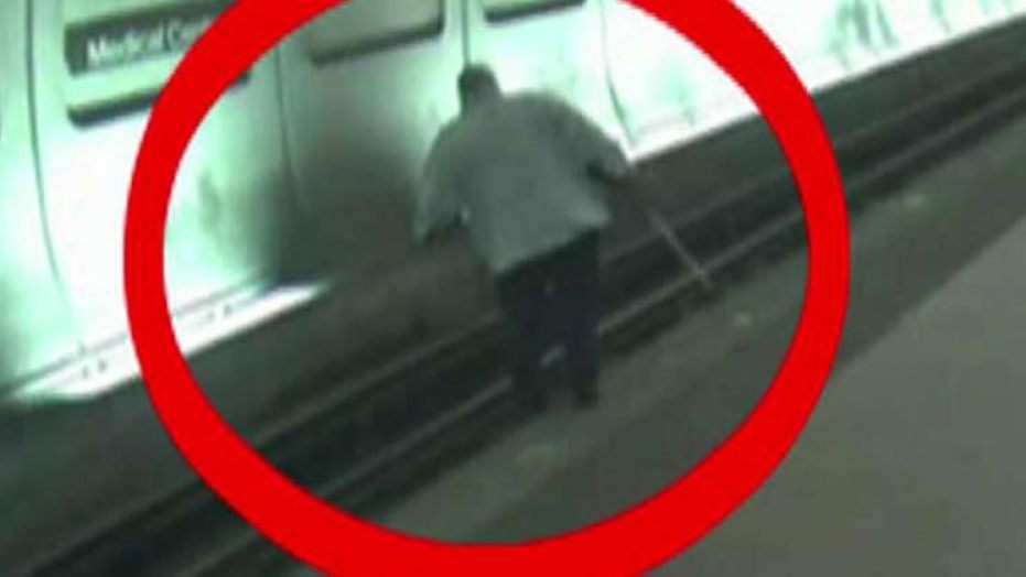 good samaritans rescue blind man subway