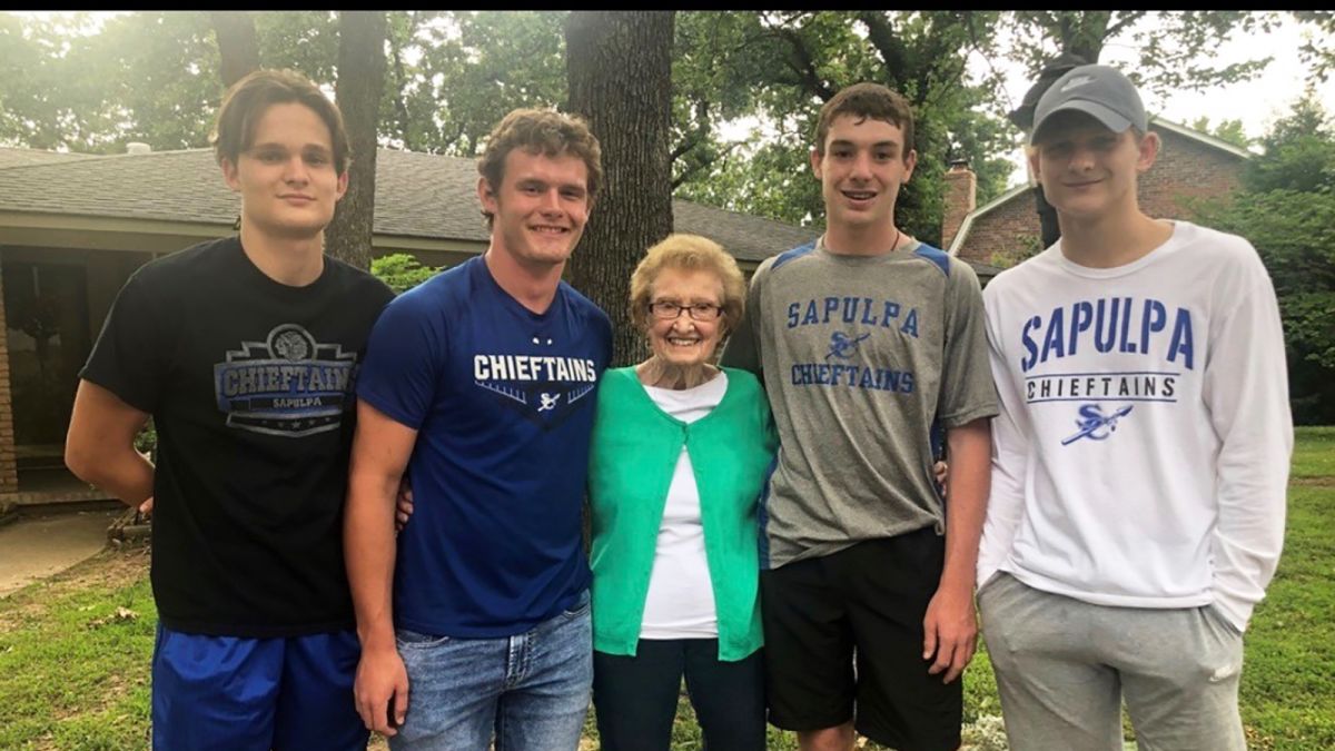 rescuer teens 90 year old woman