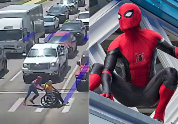 spiderman wheelchair save the day